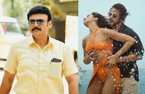 ബൈജു സന്തോഷ്/ ഫെയ്സ്ബുക്ക്, പത്താൻ ഗാനത്തിൽ നിന്ന്