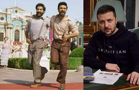 നാട്ടു നാട്ടു ഗാനത്തിൽ നിന്ന്, സെലൻസ്കി/ ഫെയ്സ്ബുക്ക്