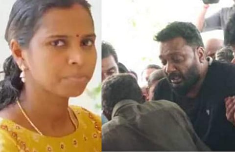 നിഷ, ഉല്ലാസ് പന്തളം ഭാര്യയുടെ സംസ്കാര ചടങ്ങിൽ/ വിഡിയോ സ്ക്രീൻഷോട്ട്