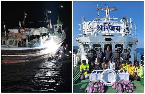 കോസ്റ്റ് ഗാര്ഡ് പുറത്തുവിട്ട ചിത്രങ്ങള്