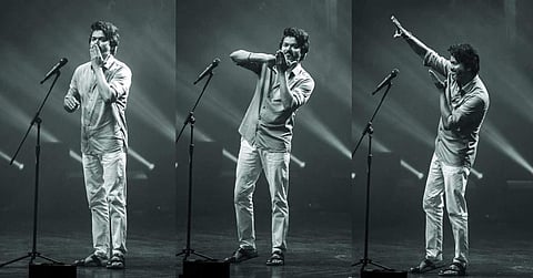 വാരിസിന്റെ ഓഡിയോ ലോഞ്ചിൽ വിജയ്/ ചിത്രം; ട്വിറ്റർ