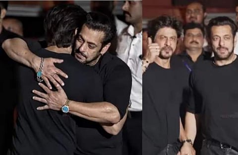 സൽമാന്റെ പിറന്നാൾ പാർട്ടിക്ക് ഷാറുഖ് എത്തിയപ്പോൾ/ വിഡിയോ സ്ക്രീൻഷോട്ട്