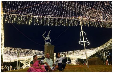 പുതുവത്സരാഘോഷത്തിനൊരുങ്ങി മാനാഞ്ചിറ സ്ക്വയർ/ ചിത്രം: ഇ ഗോകുൽ