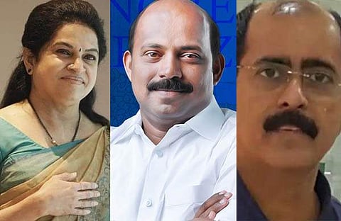 പദ്മജ, എം ലിജു, ശ്രീനിവാസന് കൃഷ്ണന്