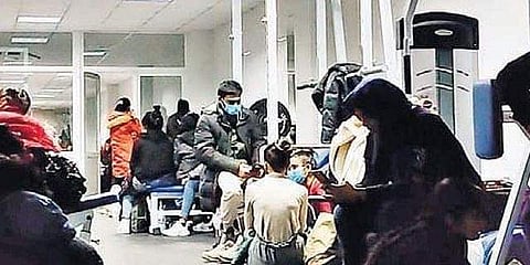 യുക്രൈനില് ബങ്കറില് കഴിയുന്ന ഇന്ത്യന് എംബിബിഎസ് വിദ്യാര്ഥികള്