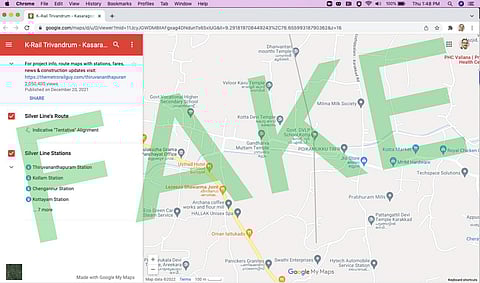 പ്രചരിപ്പിക്കപ്പെടുന്ന വ്യാജമാപ്പ്