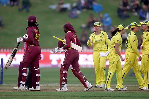ലോകകപ്പ് സെമിയില് വെസ്റ്റ് ഇന്ഡീസിനെ തോല്പ്പിച്ച് ഓസ്ട്രേലിയ/ഫോട്ടോ: എഎഫ്പി