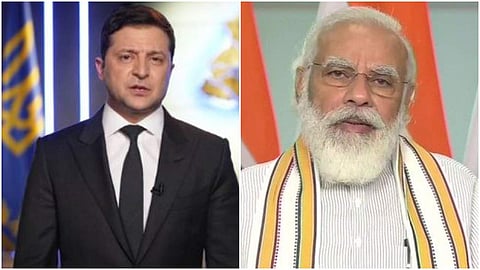 സെലൻസ്കി, നരേന്ദ്രമോദി/ ഫയൽ