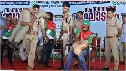 പോപ്പുലര് ഫ്രണ്ടിന്റെ പരിപാടിയില് നിന്ന്/ ടെലിവിഷന് ദൃശ്യം