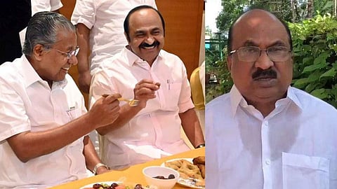 ഇഫ്താര് വിരുന്നില് മുഖ്യമന്ത്രിയും വി ഡി സതീശനും, കെ വി തോമസ്