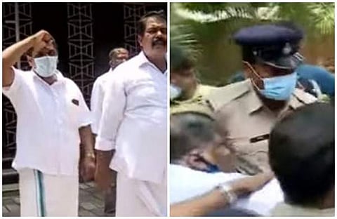 പ്രതിഷേധത്തിന്റെ വീഡിയോ സ്ക്രീന്ഷോട്ട്