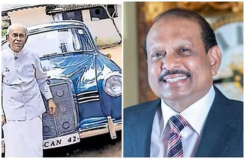 കാറിന് മുന്നില് ഉത്രാടംതിരുനാള്, യൂസഫലി