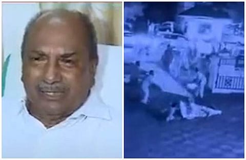 എകെ ആന്റണി മാധ്യമങ്ങളെ കാണുന്നു, ആക്രമണത്തിന്റെ സിസിടിവി ദൃശ്യം