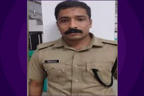 അറസ്റ്റിലായ മണികണ്ഠന്/ ടിവി ദൃശ്യം