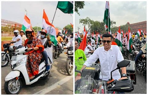 എംപിമാരുടെ ബൈക്ക് റാലിയില് നിന്ന്