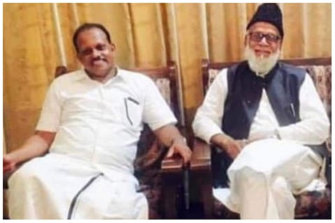 മുഹമ്മദ് സുലൈമാനും മന്ത്രി അഹമ്മദ് ദേവര്കോവിലും/ ഫെയ്സ്ബുക്ക്