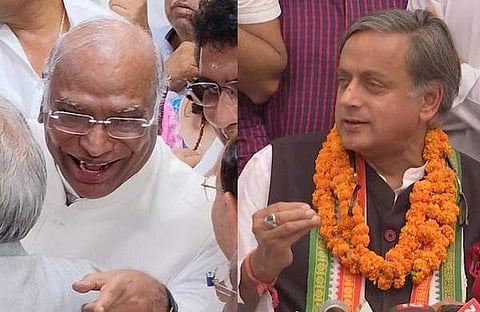 മല്ലികാര്ജുന് ഖാര്ഗെ, ശശി തരൂര്/എഎന്ഐ