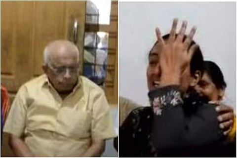 മന്ത്രിക്ക് മുന്നില് പൊട്ടിക്കരഞ്ഞ് സോന/ ടിവി ദൃശ്യം