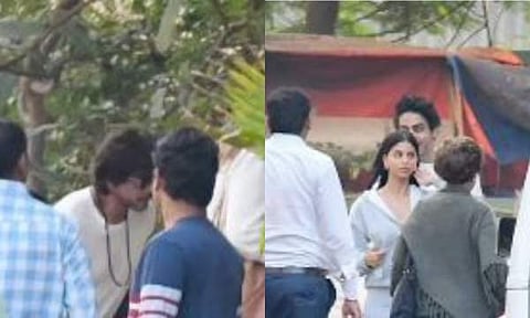 കുടുംബസമേധം പഠാൻ കണ്ട് ഷാരൂഖ് ഖാൻ/ ചിത്രം സ്ക്രീൻഷോട്ട്