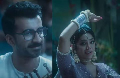 നീലവെളിച്ചത്തിലെ ഗാനത്തിൽ റോഷൻ മാത്യുവും റിമ കല്ലിങ്കലും/ വിഡിയോ സ്ക്രീൻഷോട്ട്