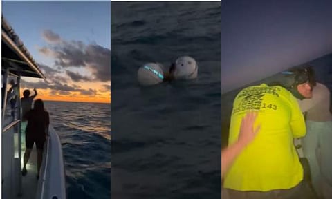 ഒഴുക്കിൽപെട്ട 22കാരനെ രക്ഷപ്പെടുത്തി/ ചിത്രം സ്ക്രീൻഷോട്ട്