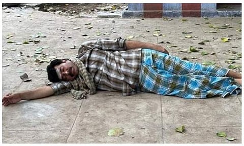 മമ്മൂട്ടി നൻപകൽ നേരത്ത് മയക്കം ലോക്കേഷനിൽ/ ചിത്രം ഫേസ്ബുക്ക്