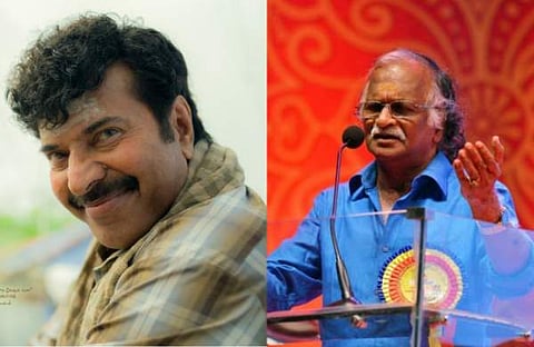 നൻപകൽ നേരത്ത് മയക്കത്തിൽ മമ്മൂട്ടി, ശ്രീകുമാരൻ തമ്പി/ ചിത്രം; ഫെയ്സ്ബുക്ക്