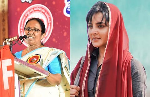 കെകെ ശൈലജ, മഞ്ജു വാര്യർ/ ചിത്രം; ഫെയ്സ്ബുക്ക്