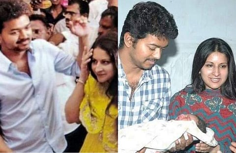 വിജയും ഭാര്യയും/ ഫയൽ ചിത്രം