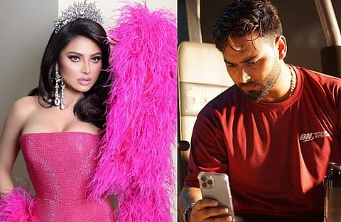 ഉർവശി റൗട്ടേല, ഋഷഭ് പന്ത്/ ചിത്രം: ഇൻസ്റ്റഗ്രാം