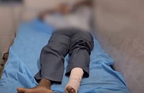 അഭിനവ് ആശുപത്രിയിൽ ചികിത്സയിൽ/ ടിവി ദൃശ്യം