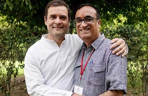 രാഹുൽ ഗാന്ധിക്കൊപ്പം അജയ് മാക്കൻ/ എക്സ്