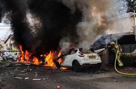 ഗാസയിലേക്ക് നടന്ന വ്യോമാക്രമണം/ പിടിഐ