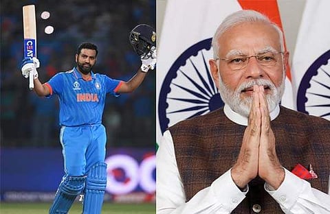 രോഹിത് ശര്മ- നരേന്ദ്രമോദി