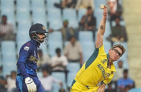 ആദം സാംപയുടെ ബൗളിങ്/ പിടിഐ