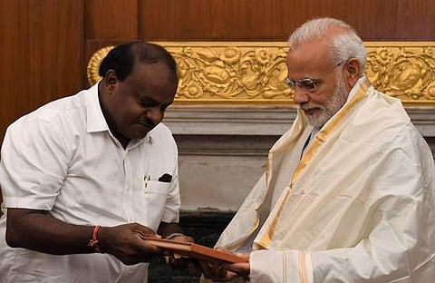 കുമാരസ്വാമി നരേന്ദ്രമോദിക്കൊപ്പം/ ഫയൽ