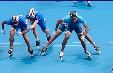 റോളർ സ്കേറ്റിങ് ഇന്ത്യൻ പുരുഷ ടീം, image credit/ dd news