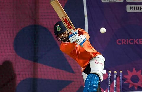 വിരാട് കോഹ് ലി പരിശീലനത്തിൽ, image credit: BCCI