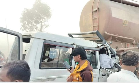 വാഹനാപകടത്തിന്റെ ടെലിവിഷന് ദൃശ്യം