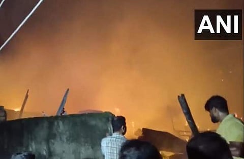 അസമിൽ തീപിടിത്തം/ എഎൻഐ വിഡിയോ സ്ക്രീൻഷോട്ട്