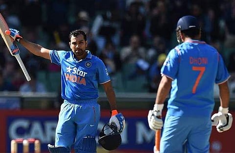 രോഹിത് ശര്മ്മ, എം എസ് ധോണി