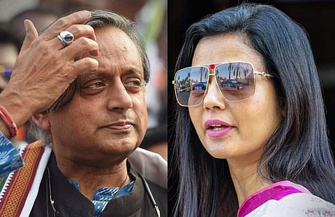 ശശി തരൂർ, മഹുവ മൊയ്ത്ര/ ഫയൽ