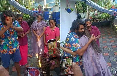 ആന്റണി വർഗീസ് കുടുംബത്തോടൊപ്പം/ ഇൻസ്റ്റഗ്രാം വിഡിയോ സ്ക്രീൻഷോട്ട്