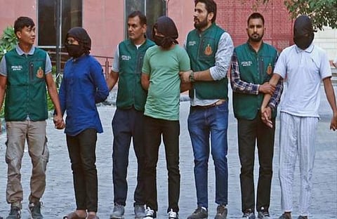 ഡൽഹിയിൽ അറസ്റ്റിലായ ഐഎസ് ഭീകരർ/ എഎൻഐ