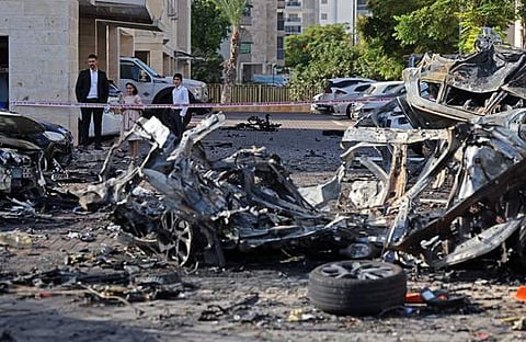 ഇസ്രയേല് നഗരത്തില് ഹമാസ് നടത്തിയ ആക്രമണം/ ചിത്രം എഎഫ്പി