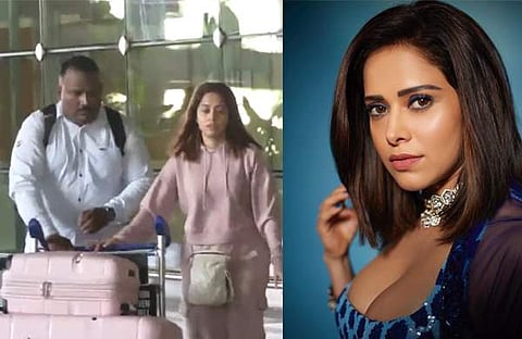 മുംബൈ വിമാനത്താവളത്തിൽ നിന്ന് ഇറങ്ങിവരുന്ന നുസ്രത്ത് ബറൂച്ച/ വിഡിയോ സ്ക്രീൻഷോട്ട്, നുസ്രത്ത് ബറൂച്ച/ ഫെയ്സ്ബുക്ക്