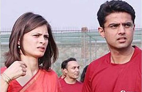 സാറ അബ്ദുള്ള- സച്ചിന് പൈലറ്റ്