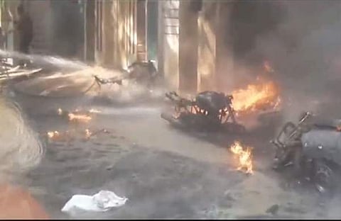 ഹൈദരാബാദിലെ കെമിക്കൽ ഗോഡൗണിൽ തീപിടിച്ചപ്പോൾ, എഎൻഐ