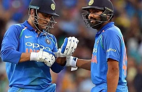 രോഹിത്, ധോണി എഎഫ്പി