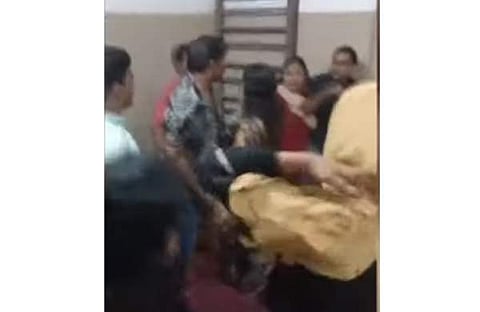 എരവന്നൂർ സ്കൂളിലെ കയ്യാങ്കളി, ടിവി ദൃശ്യം